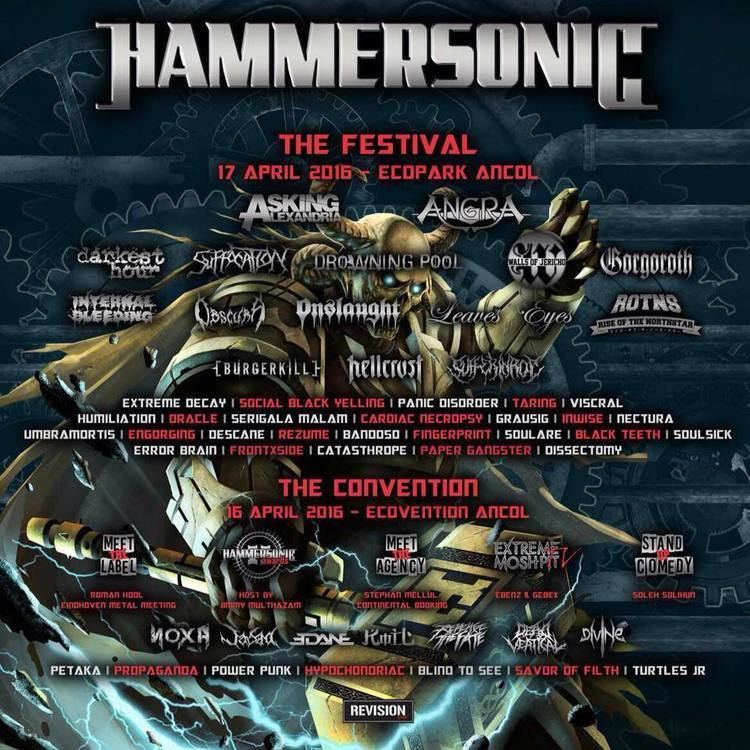 Hammersonic Festival ConcertsMetal Calendar Hammersonic Festival 2016 17042016