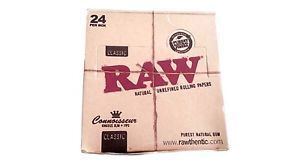 Hamp King RAW Classic Hamp King Size Rolling Paper Full Box Of 24 Booklets