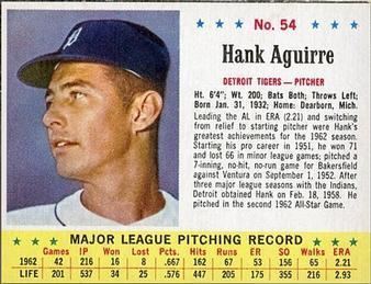 Hank Aguirre Hank Aguirre Gallery The Trading Card Database