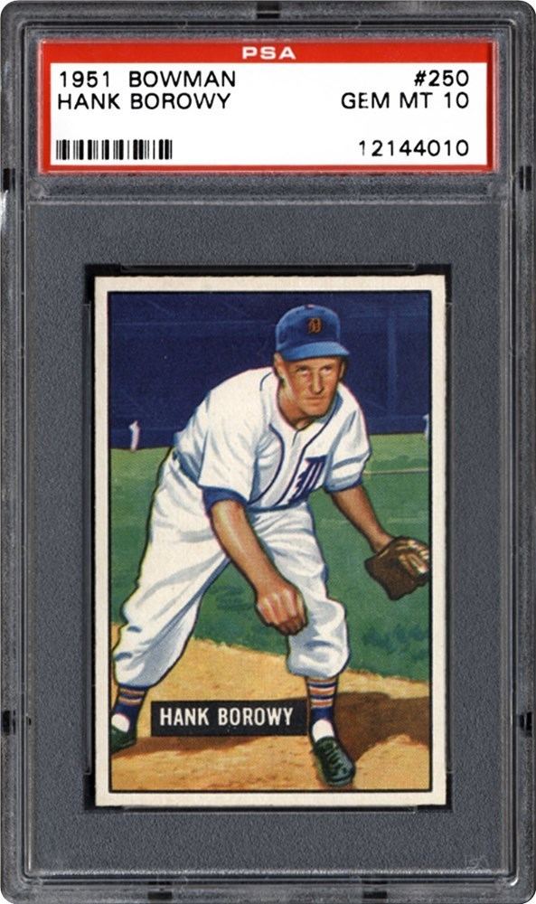 Hank Borowy 1951 Bowman Hank Borowy PSA CardFacts