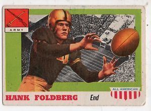 Hank Foldberg 1955 Topps All American Football Card 32 Hank FoldbergArmy eBay
