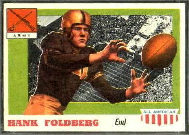 Hank Foldberg wwwfootballcardgallerycom1955ToppsAllAmerica