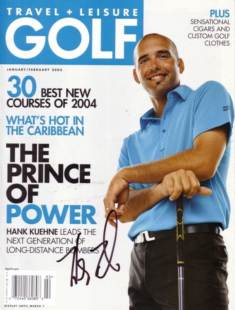Hank Kuehne Hank Kuehne autographed Travel Leisure Golf magazine cover PGA