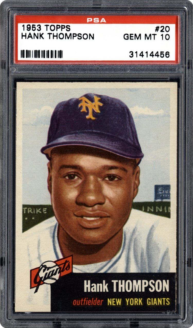 Hank Thompson (baseball) 1953 Topps Hank Thompson PSA CardFacts