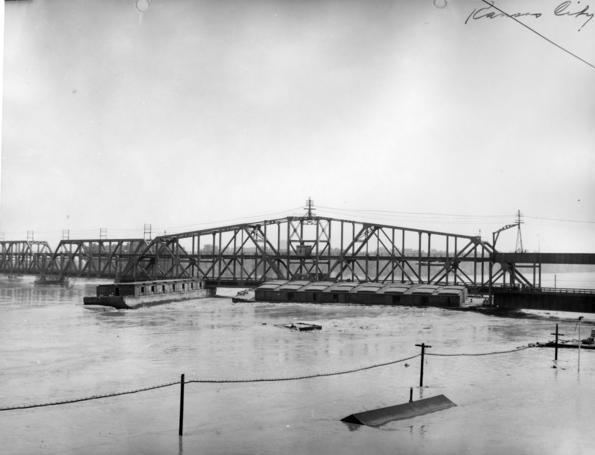 Hannibal Bridge Truman Library Photograph View of Hannibal Bridge on the Kansas