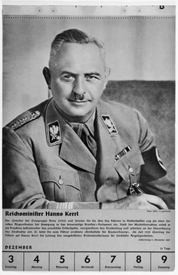 Hanns Kerrl Today in History 5 October 1935 Hanns Kerrl Takes Over as Reich