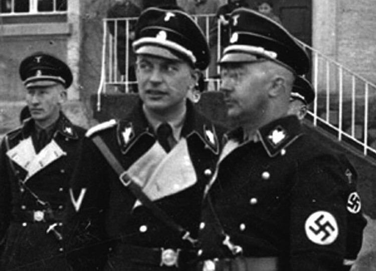 Hans-Adolf Prützmann SS Obergruppenfhrer HansAdolf Prtzmann with Heinrich Himmler