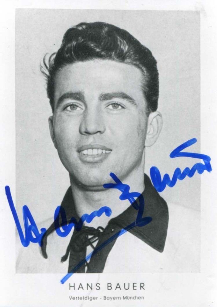 Hans Bauer (footballer) Hans Bauer autograph Signed photograph
