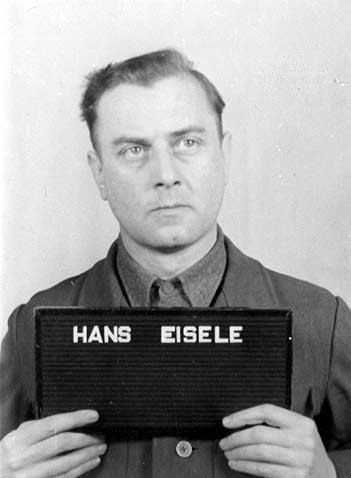Hans Eisele (footballer) Dr Hans Eisele was tried in the Buchenwald case at Dachau