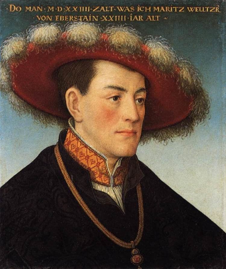 Hans Maler zu Schwaz Portrait of Moritz Welzer von Eberstein by MALER Hans