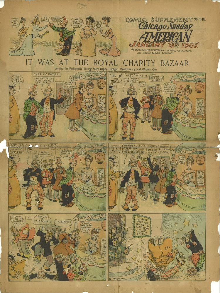 Happy Hooligan Crumbling Paper Happy Hooligan 1905 by Frederick Opper strip 11