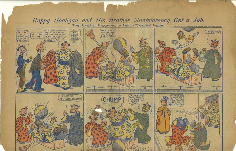 Happy Hooligan Crumbling Paper Happy Hooligan 1905 by Frederick Opper strip 9