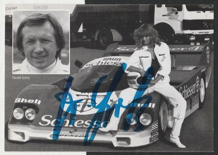 Harald Grohs HARALD GROHS HAND SIGNED PHOTOGRAPH DRIVER CARD PORSCHE 956
