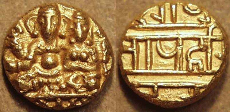 Harihara I coinindiacomMNI0878HariHaraVishnu39117jpg