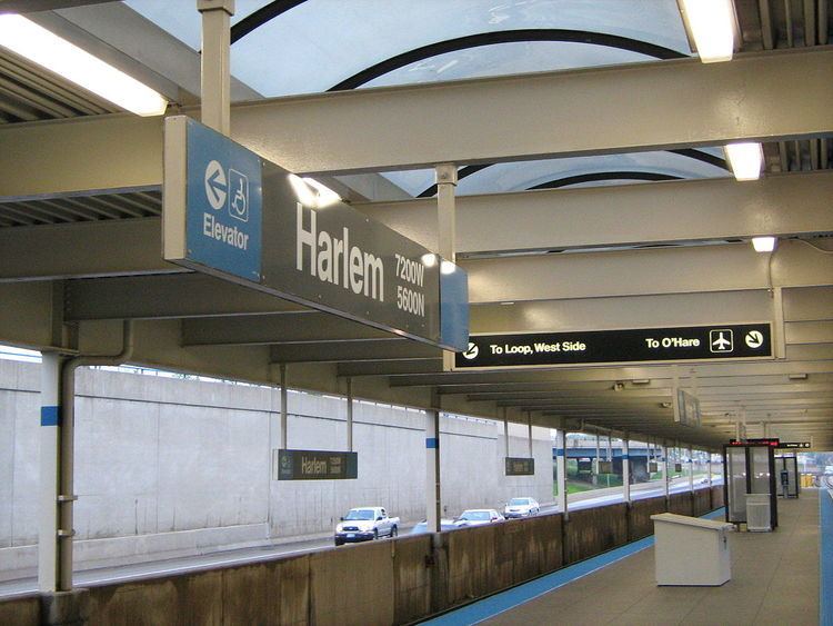 Harlem station (CTA Blue Line O'Hare branch)