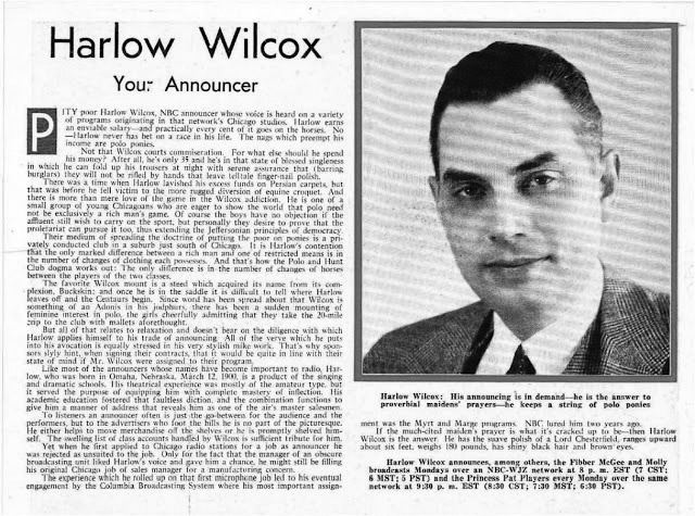 Harlow Wilcox (announcer) Harlow Wilcox Your Announcer Old Time Radio Golden Age of Radio