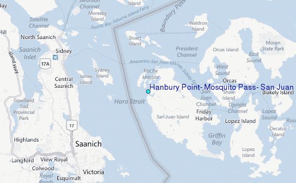 Haro Strait Hanbury Point Mosquito Pass San Juan Island Haro Strait