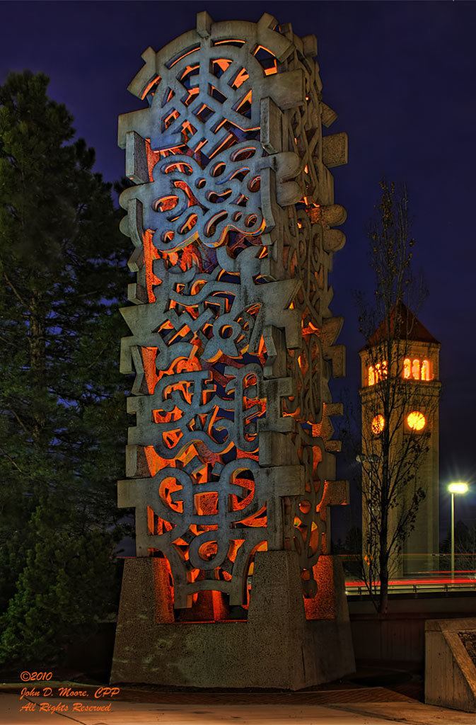 Harold Balazs A 1974 Japanese lantern sculpture by Harold Balazs Night