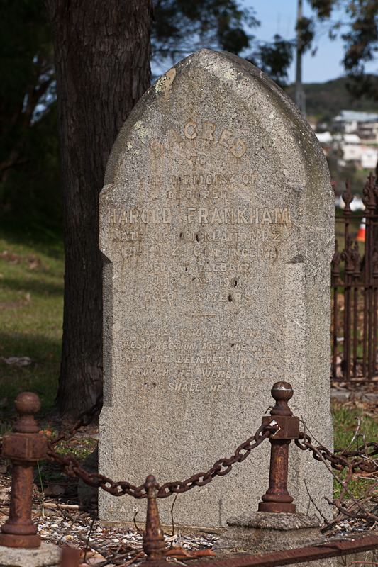 Harold Frankham Harold Frankham New Zealand Wargraves Project