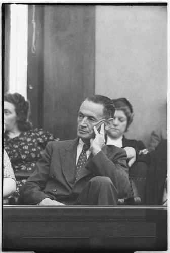 Harold Harby Calisphere Juror Harold Harby in court for the murder trial of