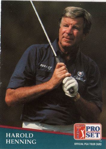 Harold Henning HAROLD HENNING 219 Proset 1991 SENIOR PGA Tour Golf Trading Card