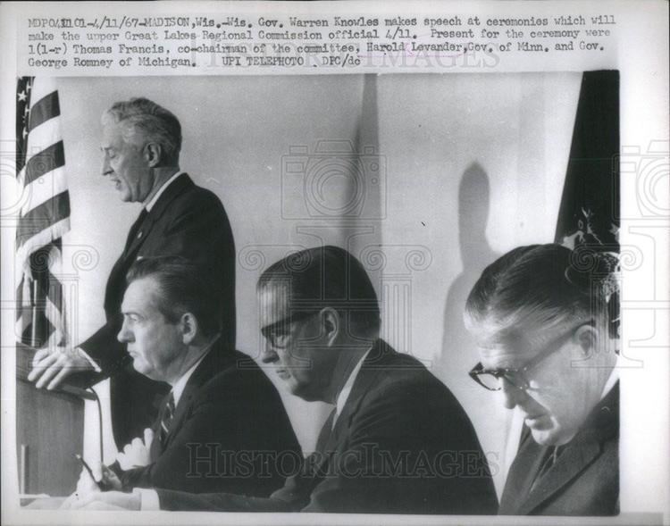 Harold LeVander 1967 Press Photo Politician Harold Levander Historic Images