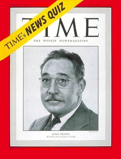 Harold Medina TIME Magazine Cover Judge Harold Medina Oct 24 1949 Law