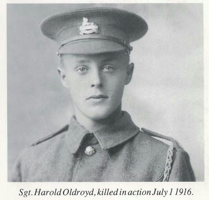 Harold Oldroyd Sgt Harold Oldroyd Killed on 1st July 1916 aged just 18 faces