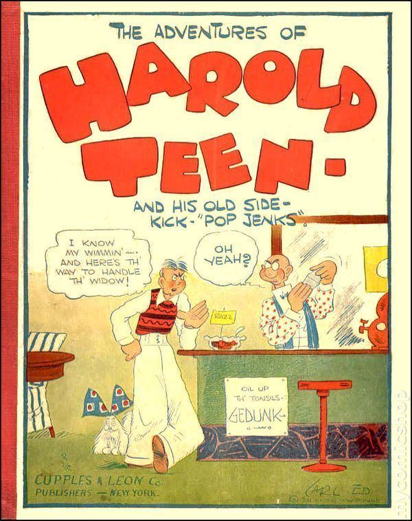 Harold Teen Harold Teen and His Old Side Kick Pop Jenkins 1931 comic books