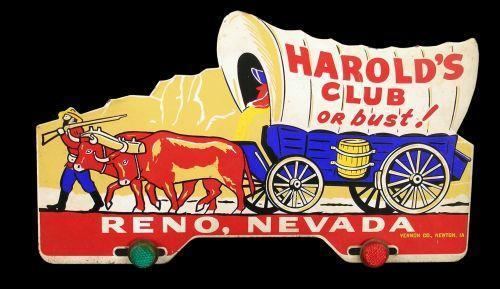 Harold's Club Harolds Club or Bust license plate frame