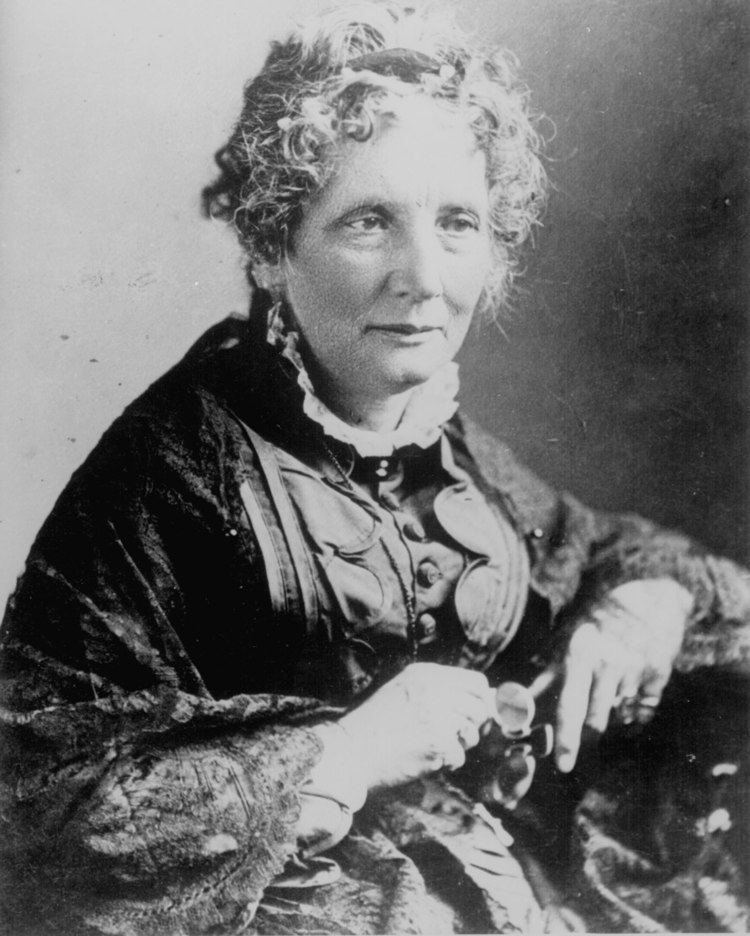 Harriet Beecher Stowe Aiding in the abolition of slavery is Harriett Beecher Stowes