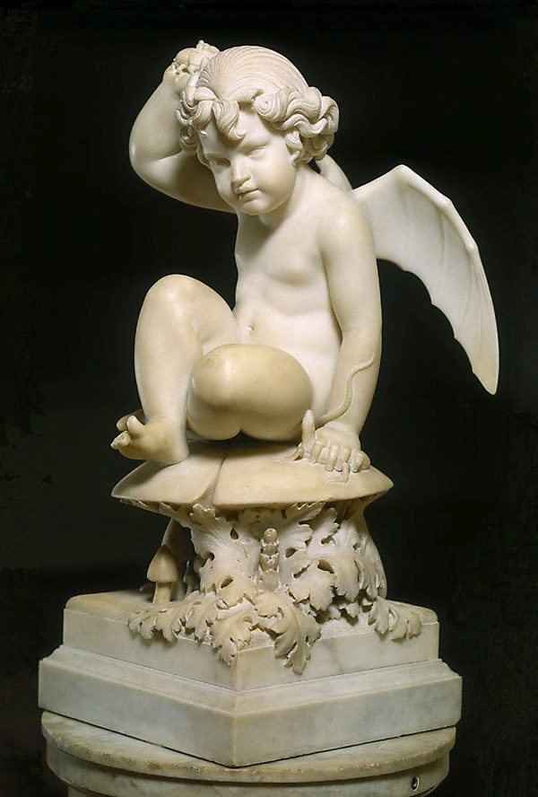 Harriet Hosmer Puck on a toadstool circa 1856 by Harriet Hosmer The