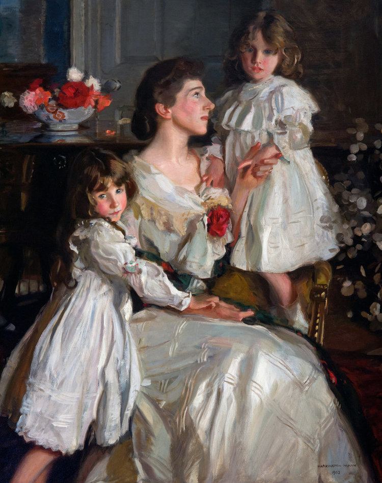 Harrington Mann Alice Marjorie Cunningham with her daughters Marjorie and