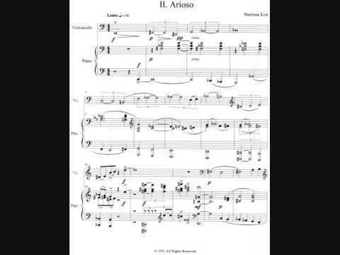 Harrison Kerr Harrison Kerr Overture Arioso Finale Cello Piano YouTube