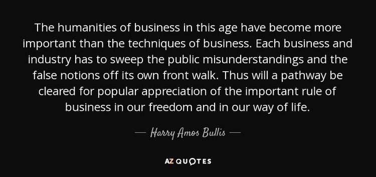 Harry Amos Bullis QUOTES BY HARRY AMOS BULLIS AZ Quotes