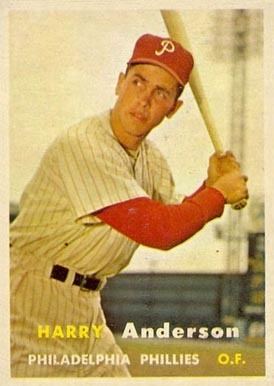 Harry Anderson (baseball) 1957 Topps Harry Anderson 404 Baseball Card Value Price Guide