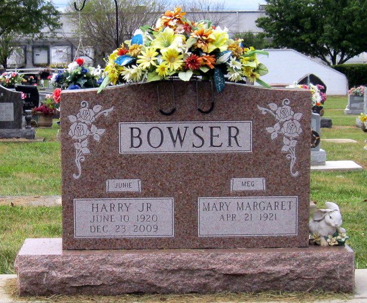 Harry Bowser Harry Bowser Jr 1920 2009 Find A Grave Memorial