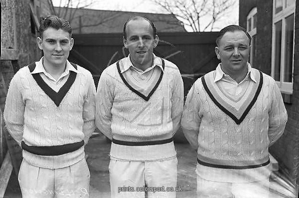 Harry Halliday Ray Illingworth Ted Lester and Harry Halliday Cricket
