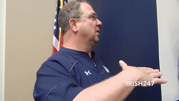 Harry Hiestand Notre Dame OL Coach Harry Hiestand 4115 YouTube