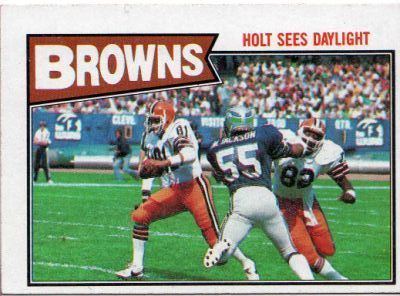 Harry Holt (gridiron football) CLEVELAND BROWNS Harry Holt 79 TOPPS 1987 NFL American Football