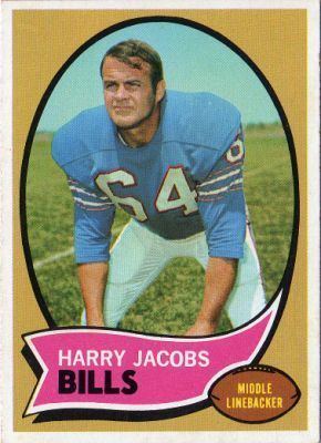 Harry Jacobs (American football) BUFFALO BILLS Harry Jacobs 13 TOPPS 1970 Orange Back NFL American