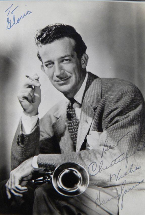 Harry James 131 Harry James autographed photo inscribed quotBest Che