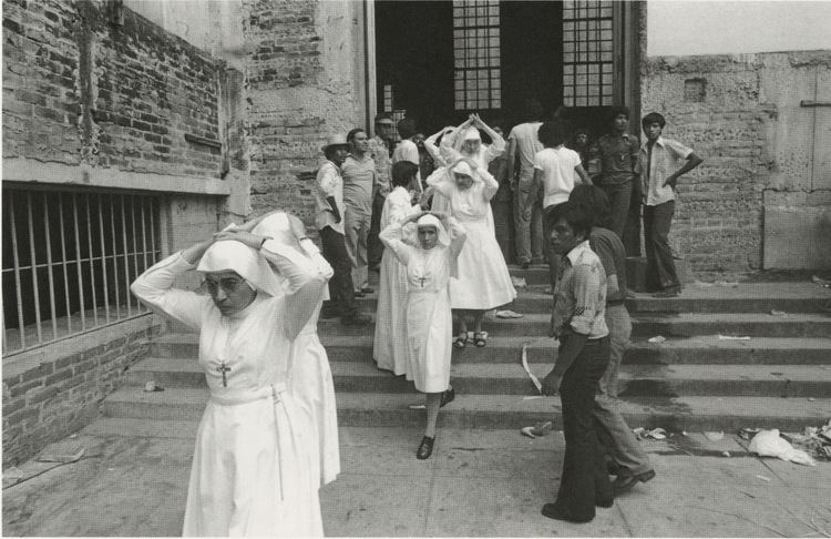 Harry Mattison Nuns Leaving the Cathedral Harry Mattison El Salvador Work of