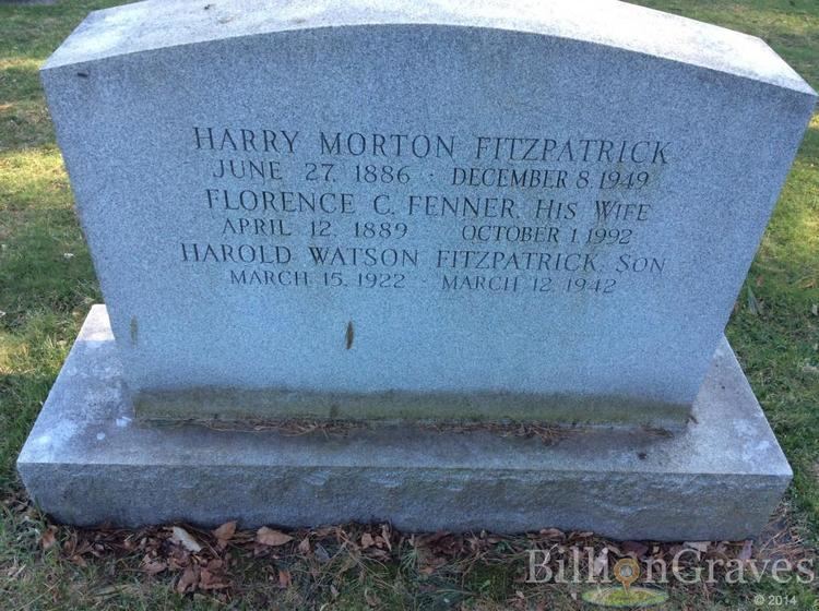 Harry Morton Fitzpatrick Grave Site of Harry Morton Fitzpatrick 18861949 BillionGraves