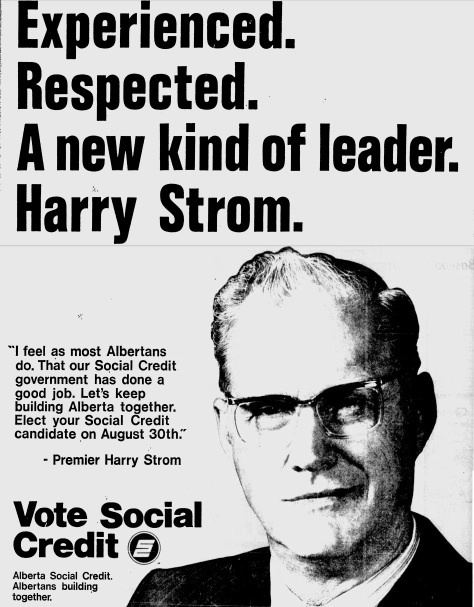 Harry Strom Harry Strom davebertaca Alberta Politics