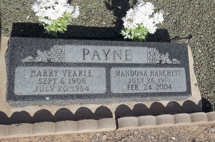 Harry Vearle Payne Harry Vearle Payne 1908 1984 Find A Grave Memorial