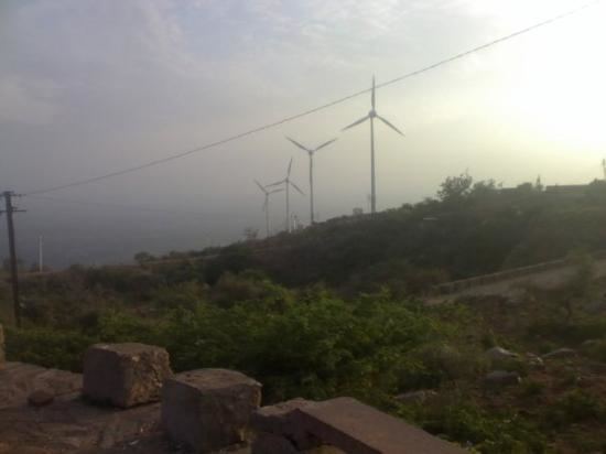 Harsh, Sikar wind turbines of harsh hill near sikar these are 20 km far from