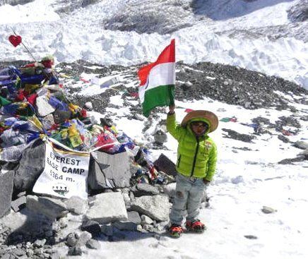 Harshit Saumitra Fiveyearold Indian becomes youngest to reach Mt Everest base camp