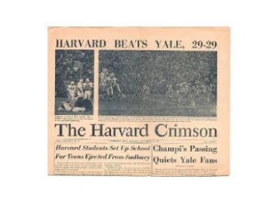 Harvard Beats Yale 29-29 The Ivy League Look Harvard Beats Yale 2929 1968