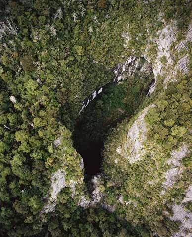 Harwood Hole Harwoods Hole Limestone country Te Ara Encyclopedia of New Zealand